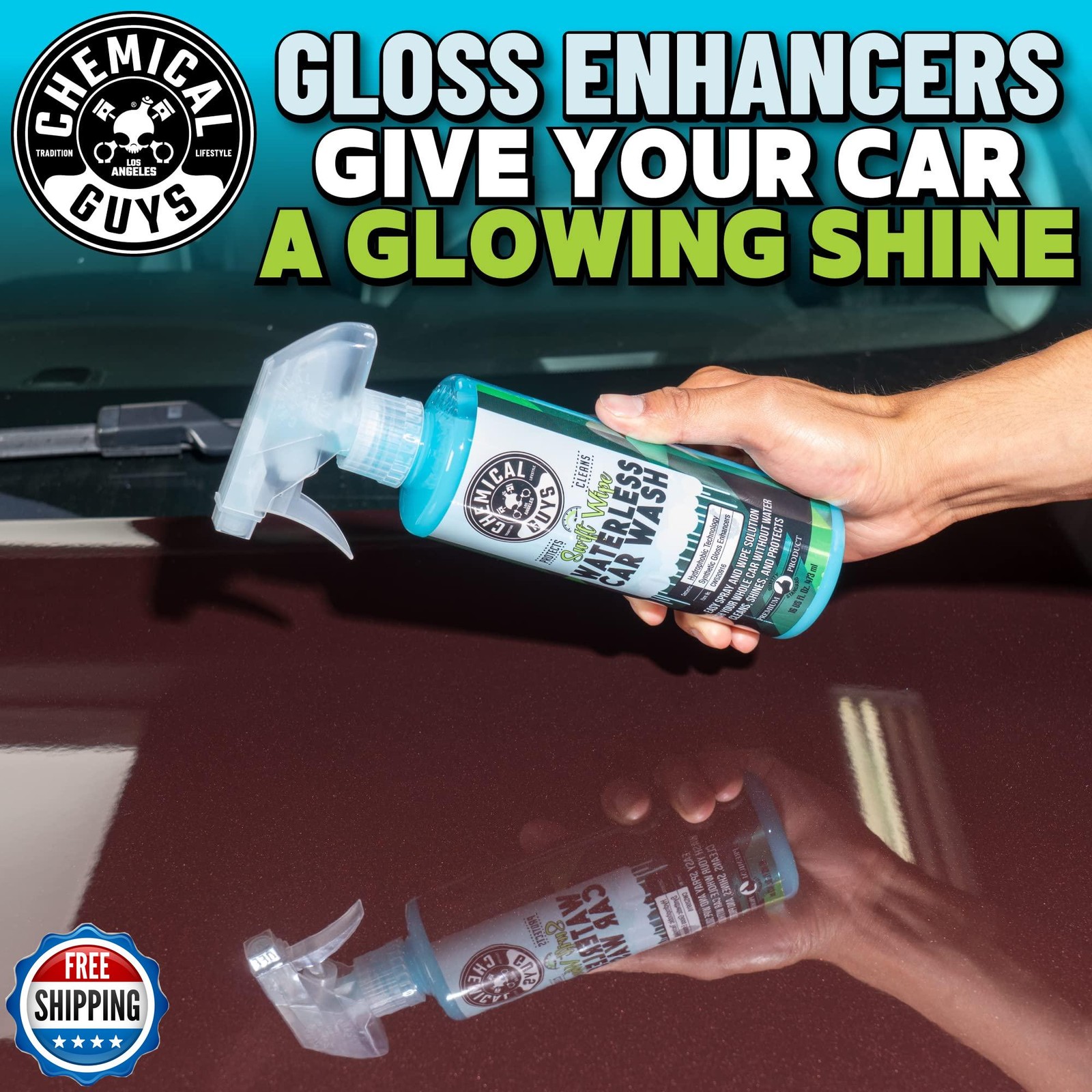 Chemical Guys Swift Wipe Sprayable Waterless Car Wash Spray – Spray and Wipe