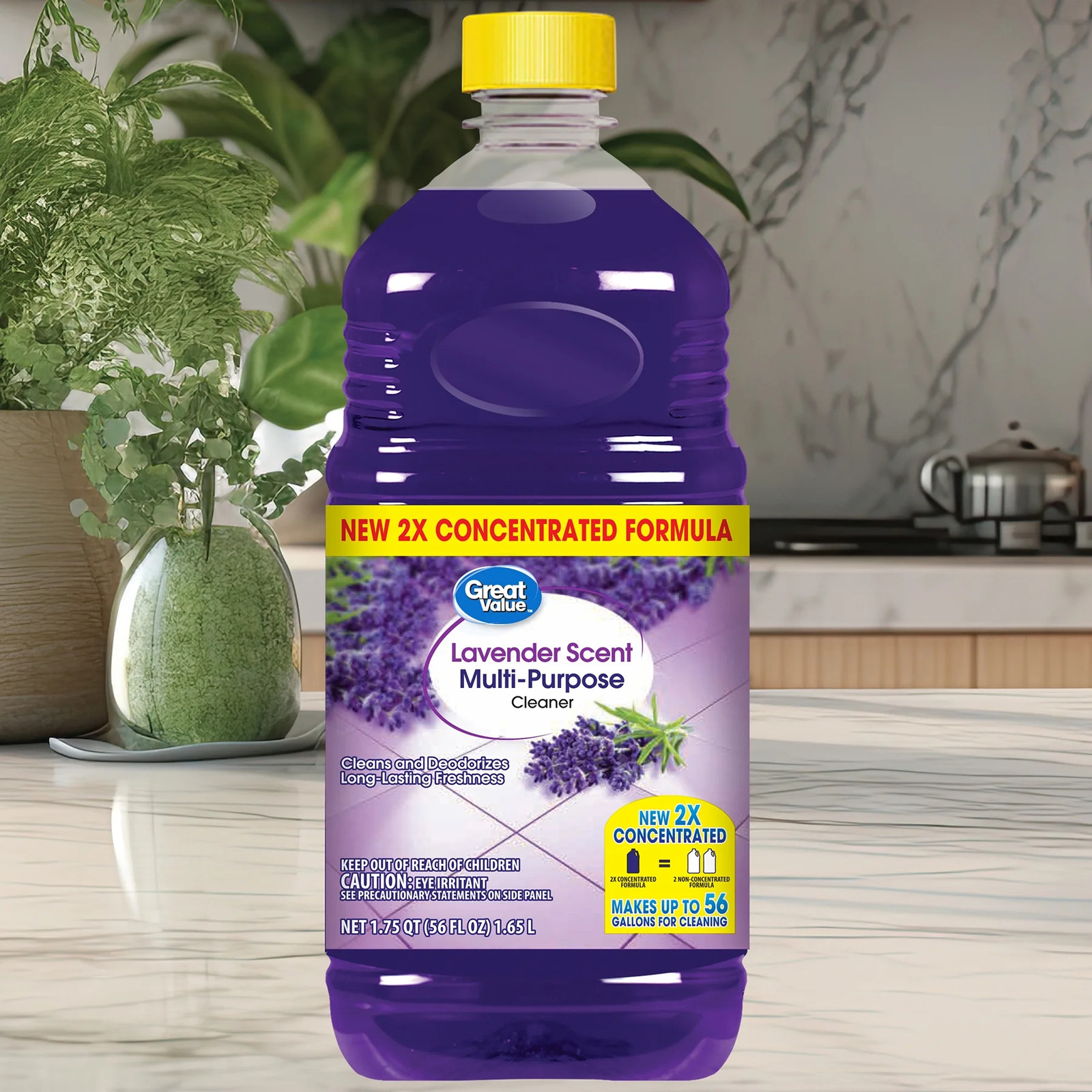 (3 pack) Concentrated Multi Purpose Cleaner, Lavender Scent, 56 fl oz