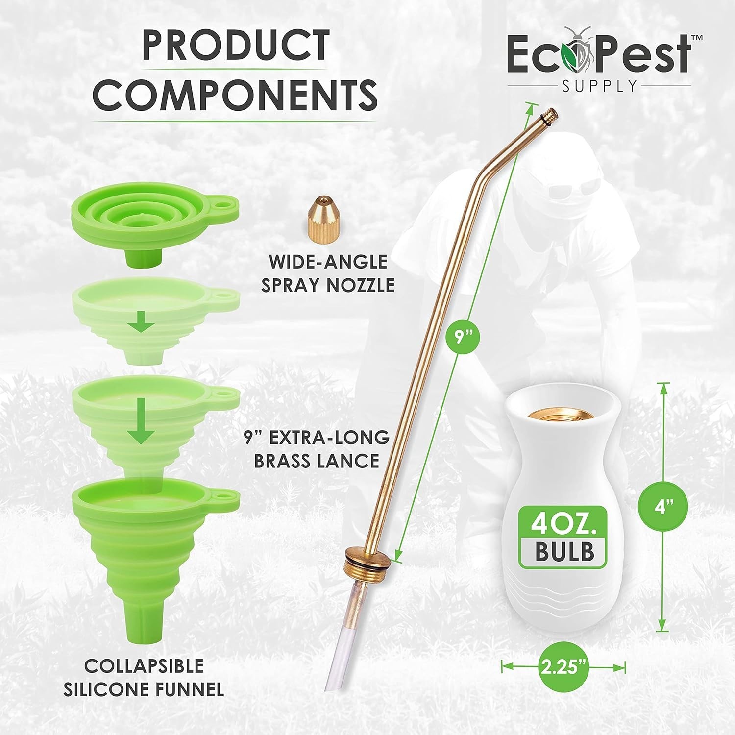 Pest Control Powder Duster | Large Bulb Sprayer, Spreader, and Applicator for…