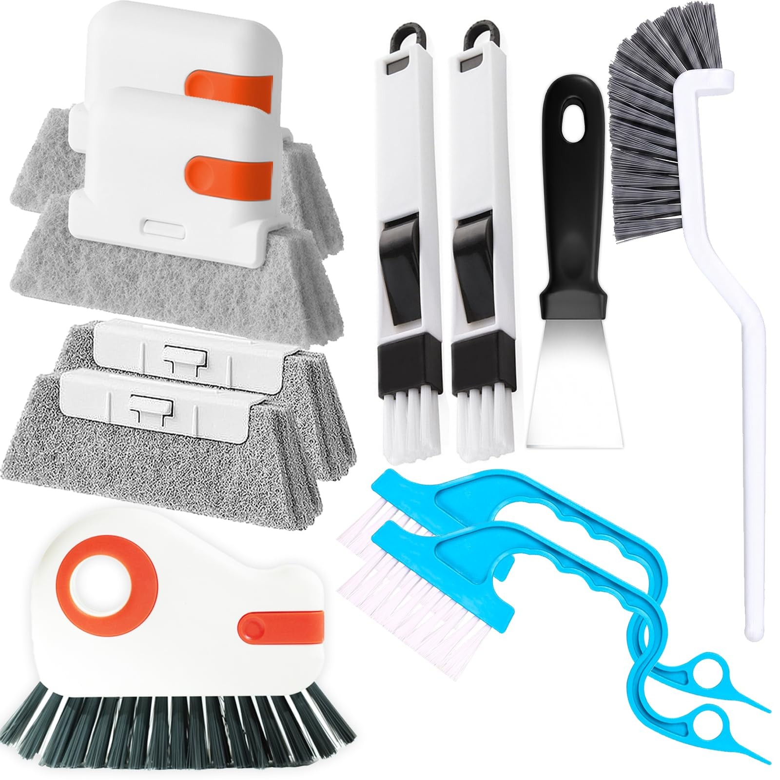11PCS Window Track Cleaning Tools – Deep Clean Groove Gap Cleaning Brush Kit …