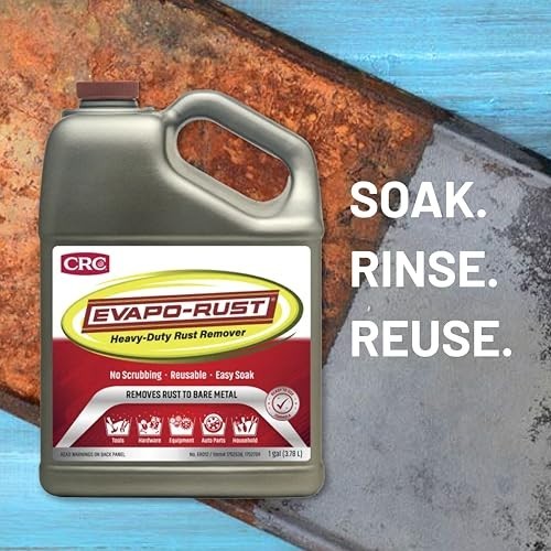 Heavy Duty Rust Remover 128 oz for Auto Parts, Hardware & Antiques – Fast Acting