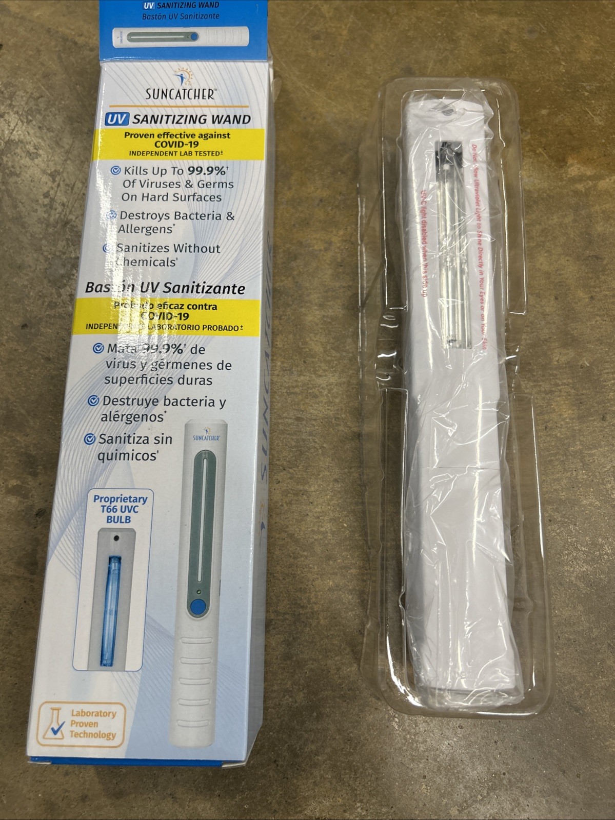 Suncatcher Sanitizing Wand Portable Disinfecting Lamp SW-9374 NIB