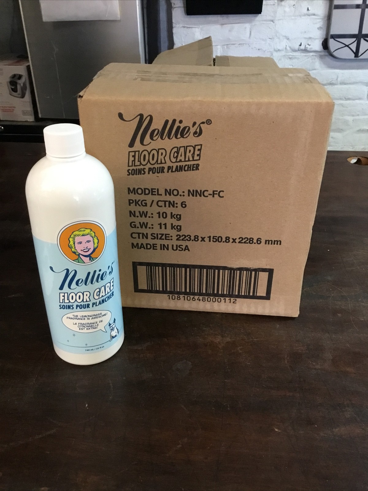 Nellie Wow Mop Floor Care Solution 25 Fl Oz- Case Of 6 Bottles