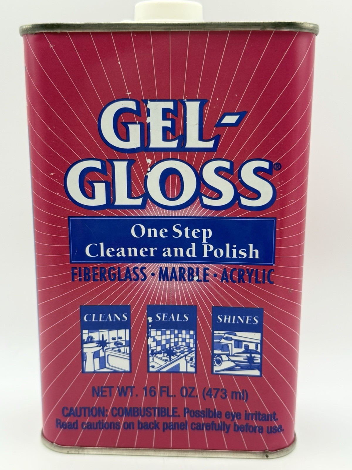 Gel Gloss Original Formula Cleaner And Polish 16 oz. Fiberglass & More New