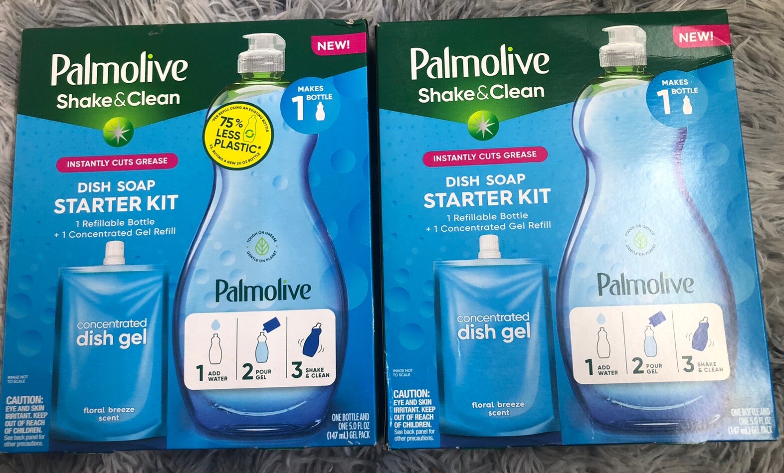Palmolive 4X Concentrated Starter Kit, Floral Breeze (Pack Of 2) Dish Soap