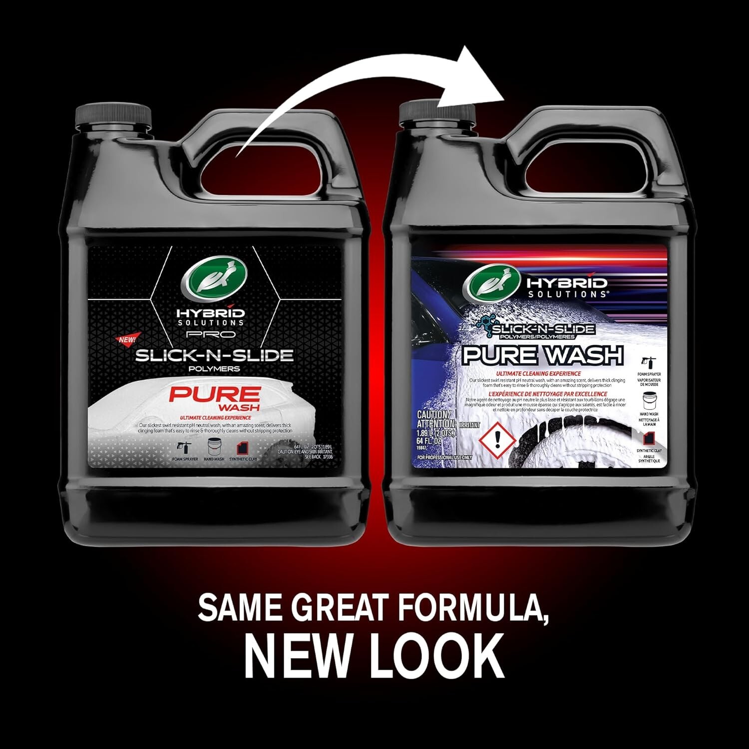 Hybrid Solutions Slick-N-Slide Pure Wash pH Neutral Extreme Foaming CarWash 64oz