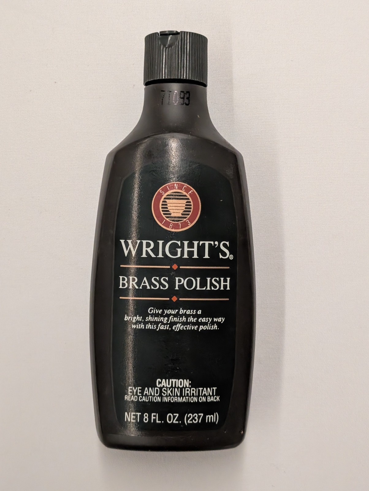 Wright’s All Purpose Brass Polish 8 Fl Oz New Old Stock, Brown Bottle