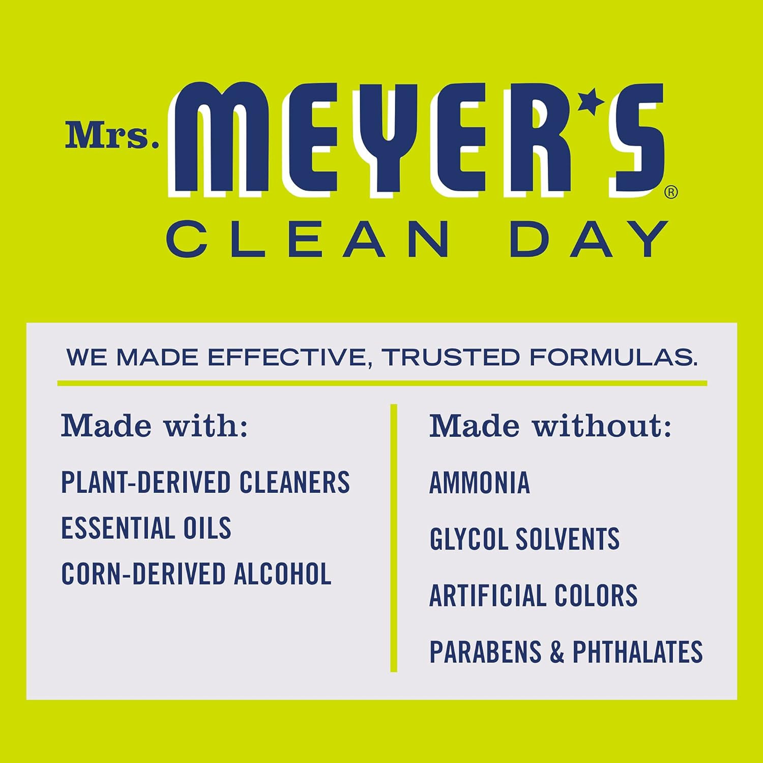 Mrs. Meyer’s Clean Day Mirror & Window Cleaner, Lemon Verbena, 24 Fl Oz