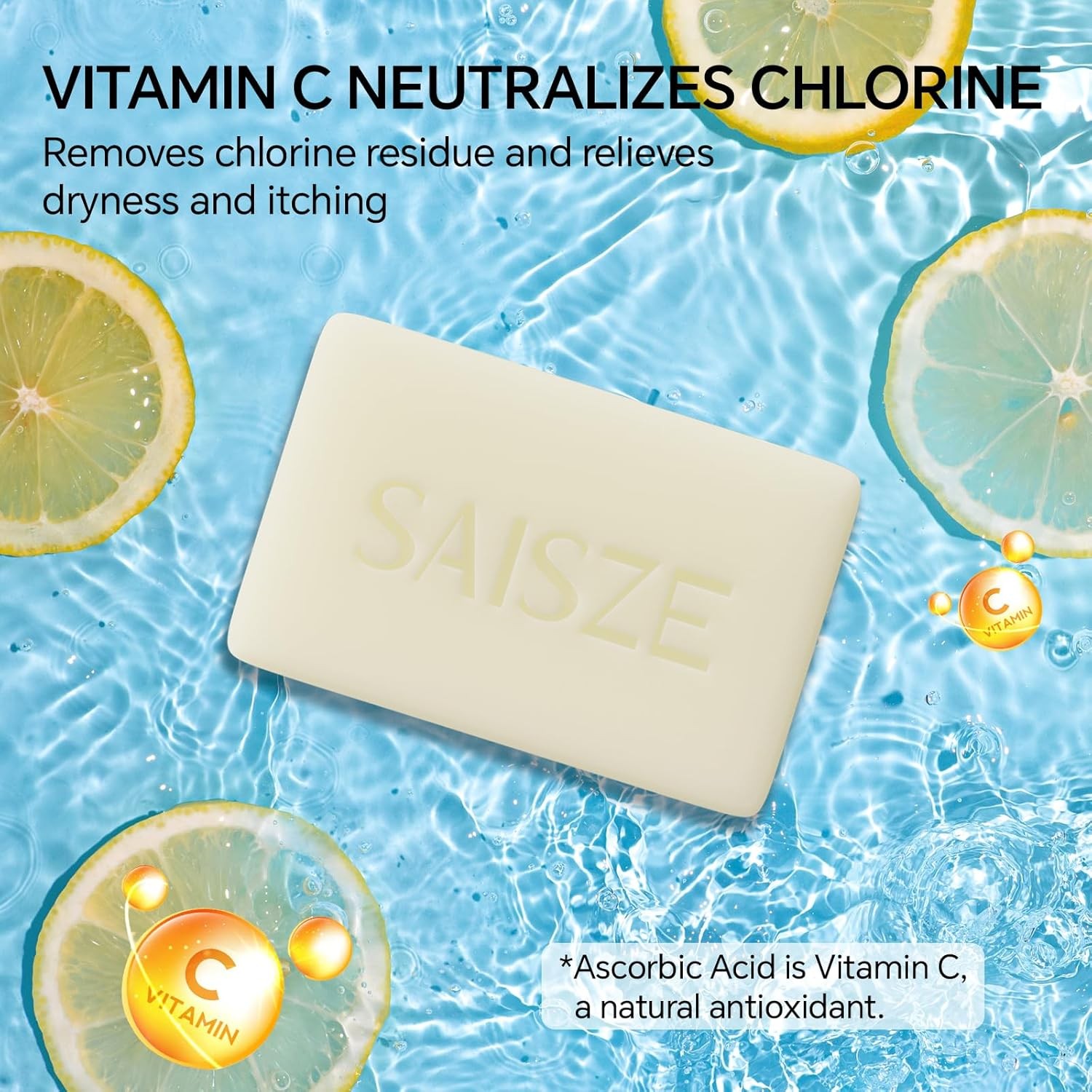 Chlorine Removal Swimmers Soap, Vitin C Body Wash Neutralizes and Washes