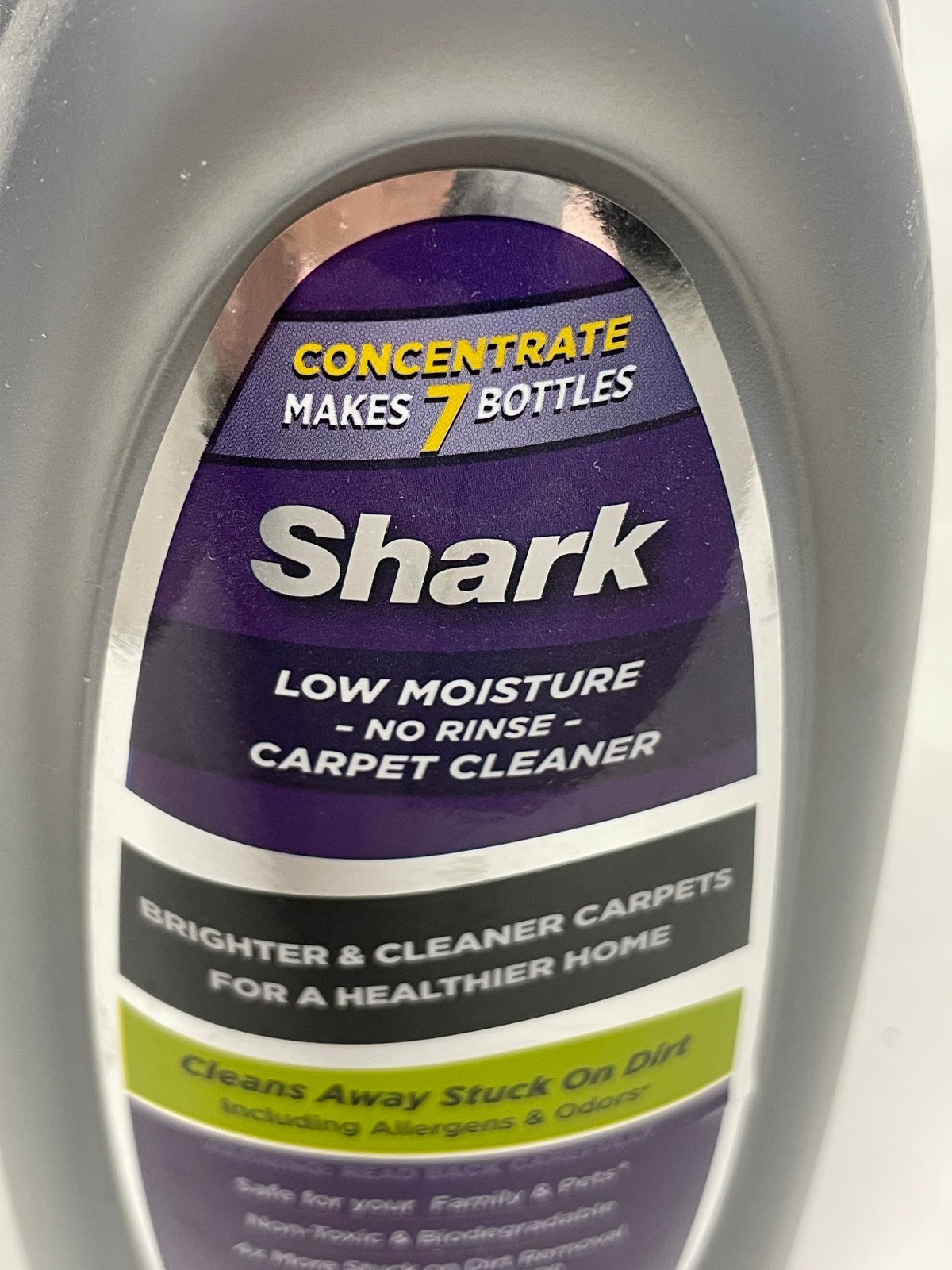 NEW Sealed Shark Low Moisture No Rinse Carpet Shampoo English Lavender 28 fl oz