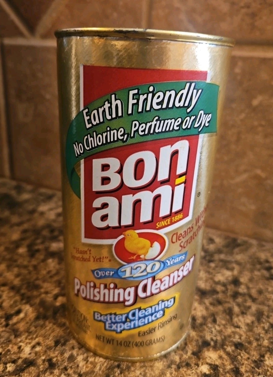 Bon Ami POWDER CLEANSER 14 oz. No Scent Cleaner Kitchen/Bath NEW/SEALED