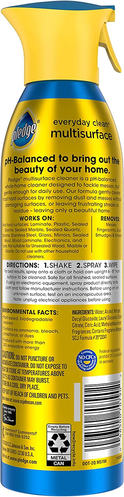 Everyday Clean Multi Surface Cleaner Spray, Ph Balanced to Clean 101 Surfaces