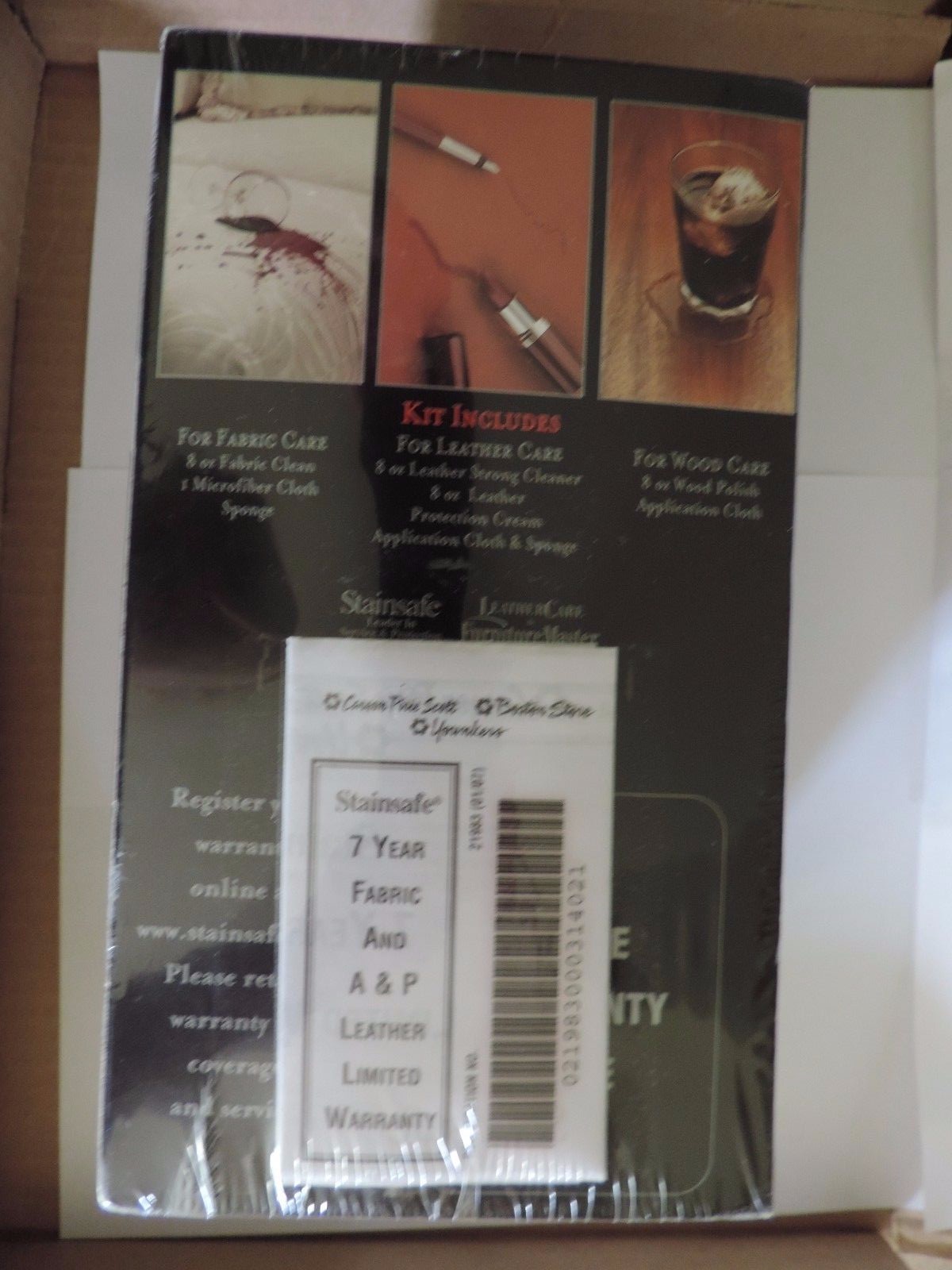 Furniture Fabric * Leather * Wood Care Cleaning Kit 8 oz cleaners – New & Sealed