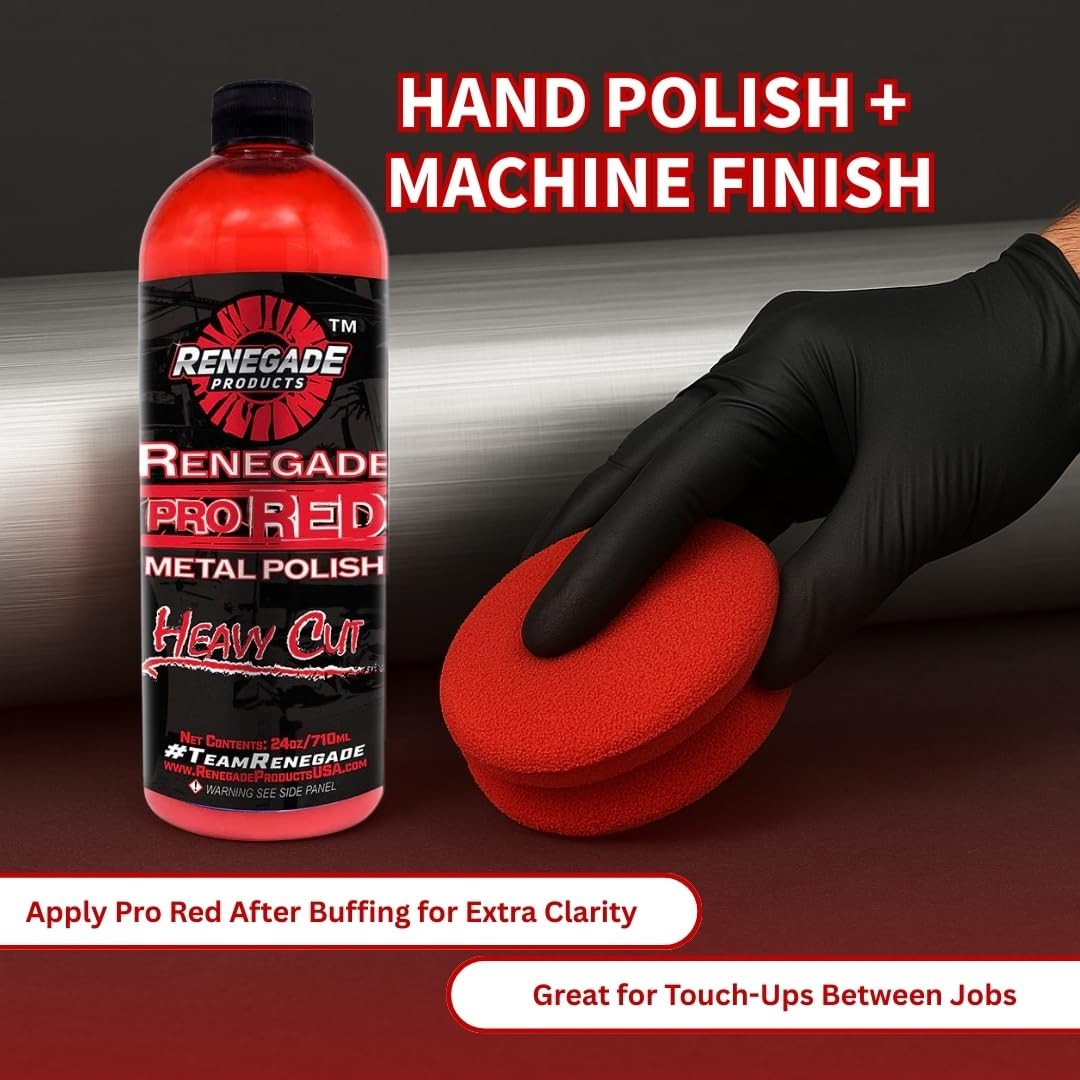 Renegade Products Aluminum Polishing Mini Kit Complete with Buffing Wheels, B…