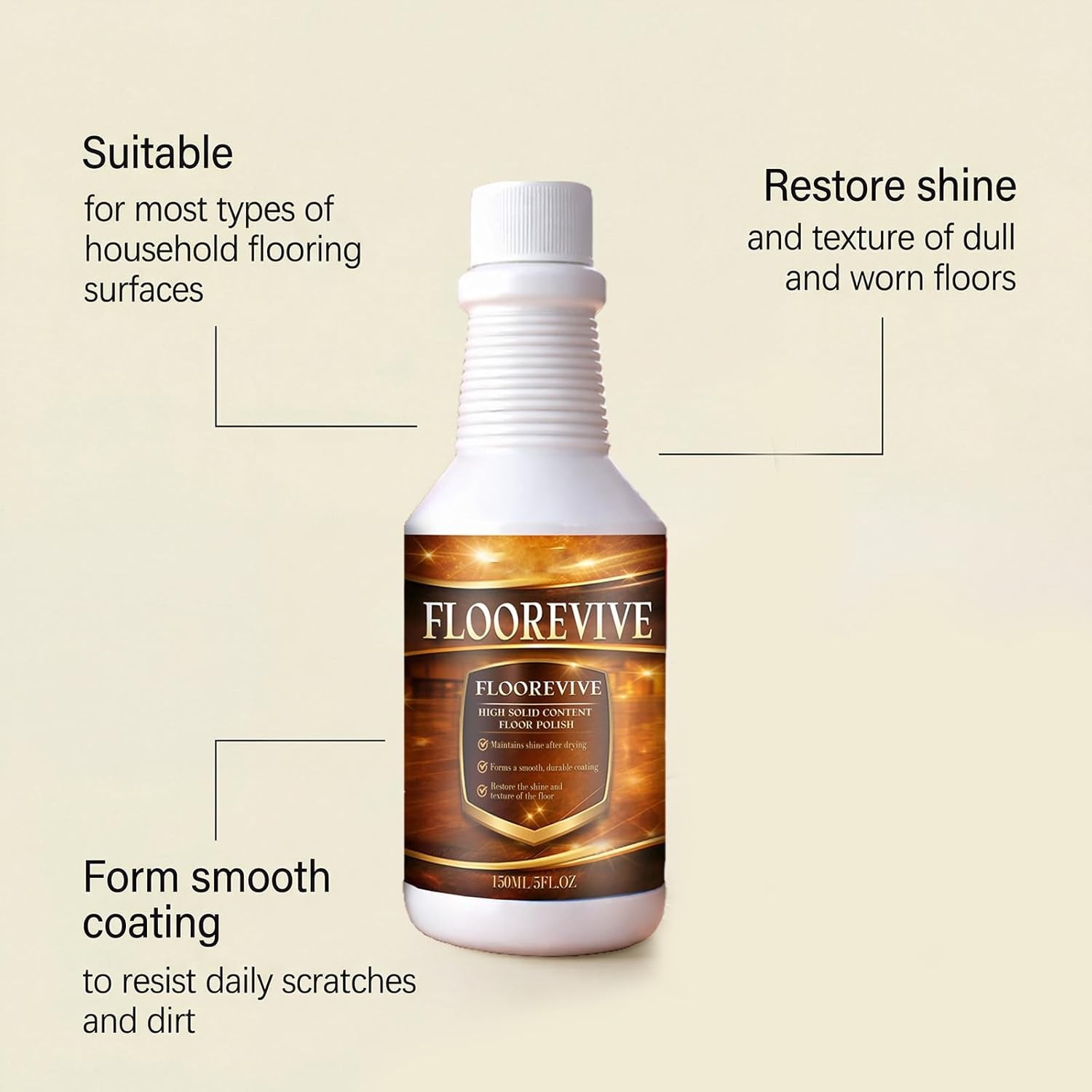Floorevive Floor Restorer Floor Restorer/Polish -Revitalize And Shine Wood 150m