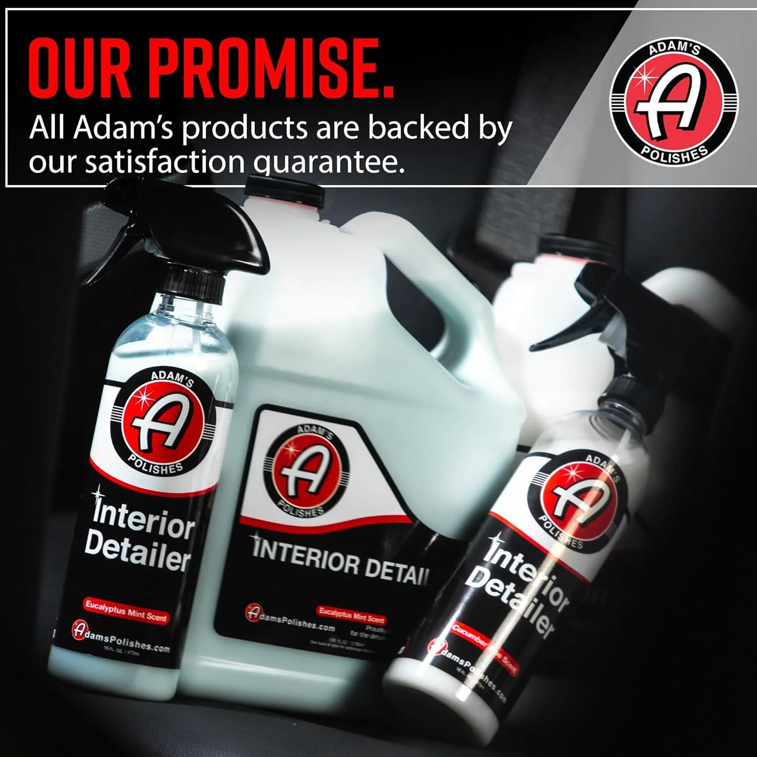 Adam’s Polishes Interior Detailer 16oz – Total Car Interior Cleaner, Protectant
