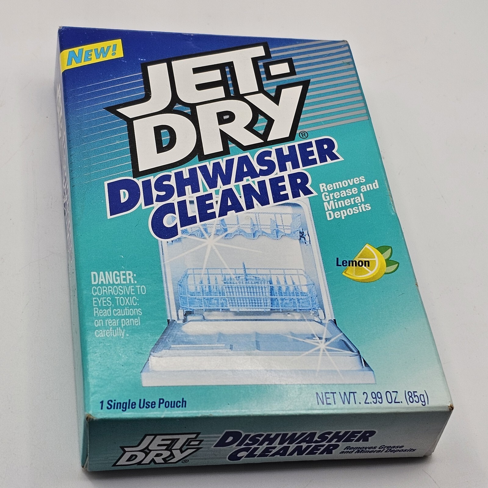 Jet Dry Dishwasher Cleaner Vintage 1996 New In Box Single Use Pouch Movie Prop