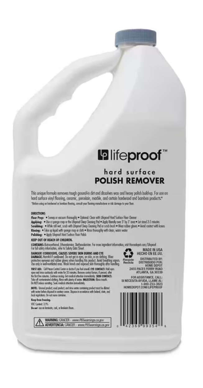 Lot of 2: Lifeproof Hard Surface Polish Remover
