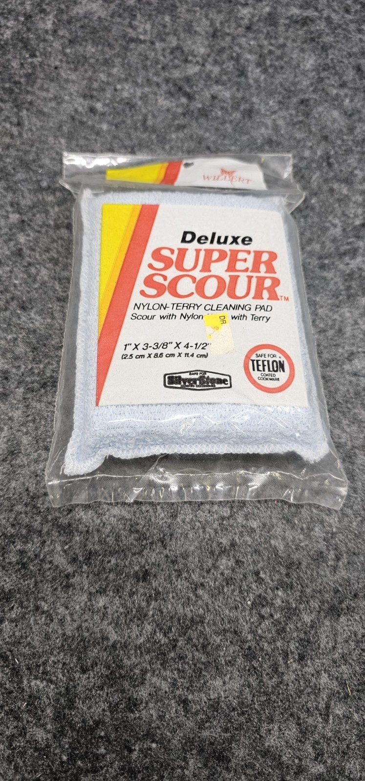 Willert Deluxe Super Scour Nylon-terry Cleaning Pad Teflon Safe Vintage New