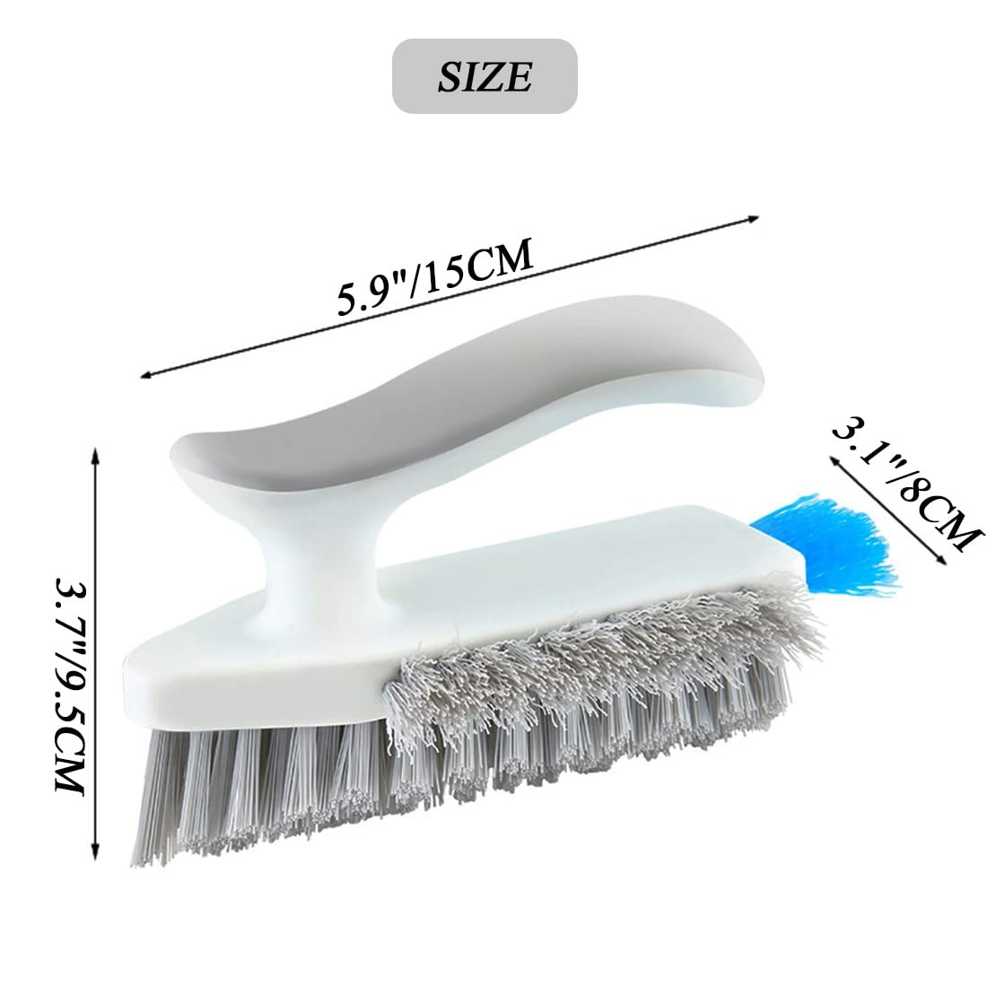 Grout and Corner Scrubber Brush Floor Cleaner for Cleaning Bathroom Kitchen Wall