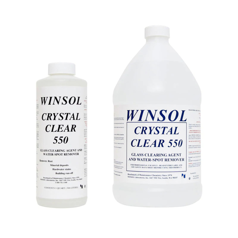 Winsol Crystal Clear 550 Glass Clearing Agent and Water Spot Removal