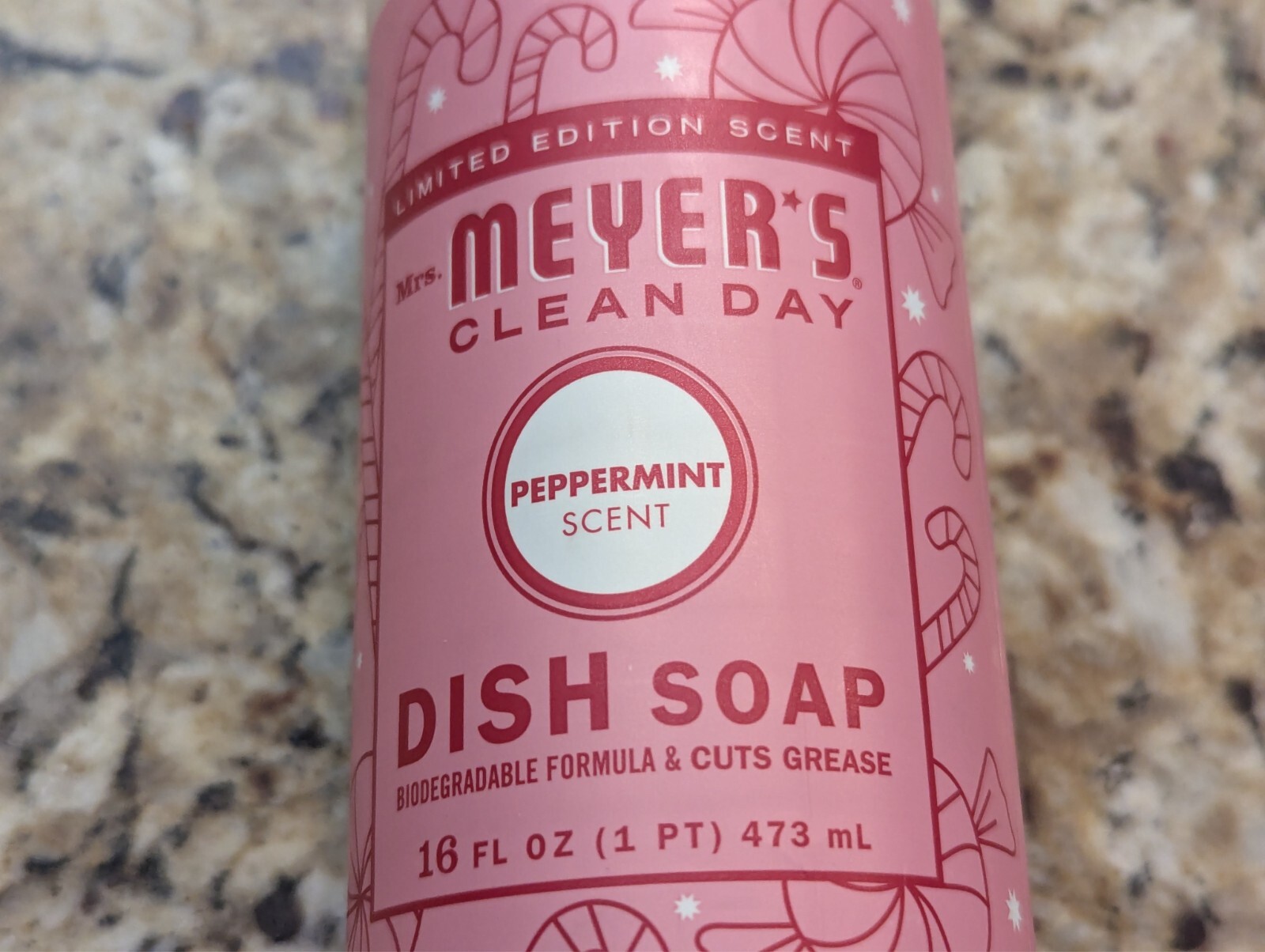 Mrs. Meyer’s Clean Day Peppermint Scent Liquid Dish Soap 16 oz Limited Edition