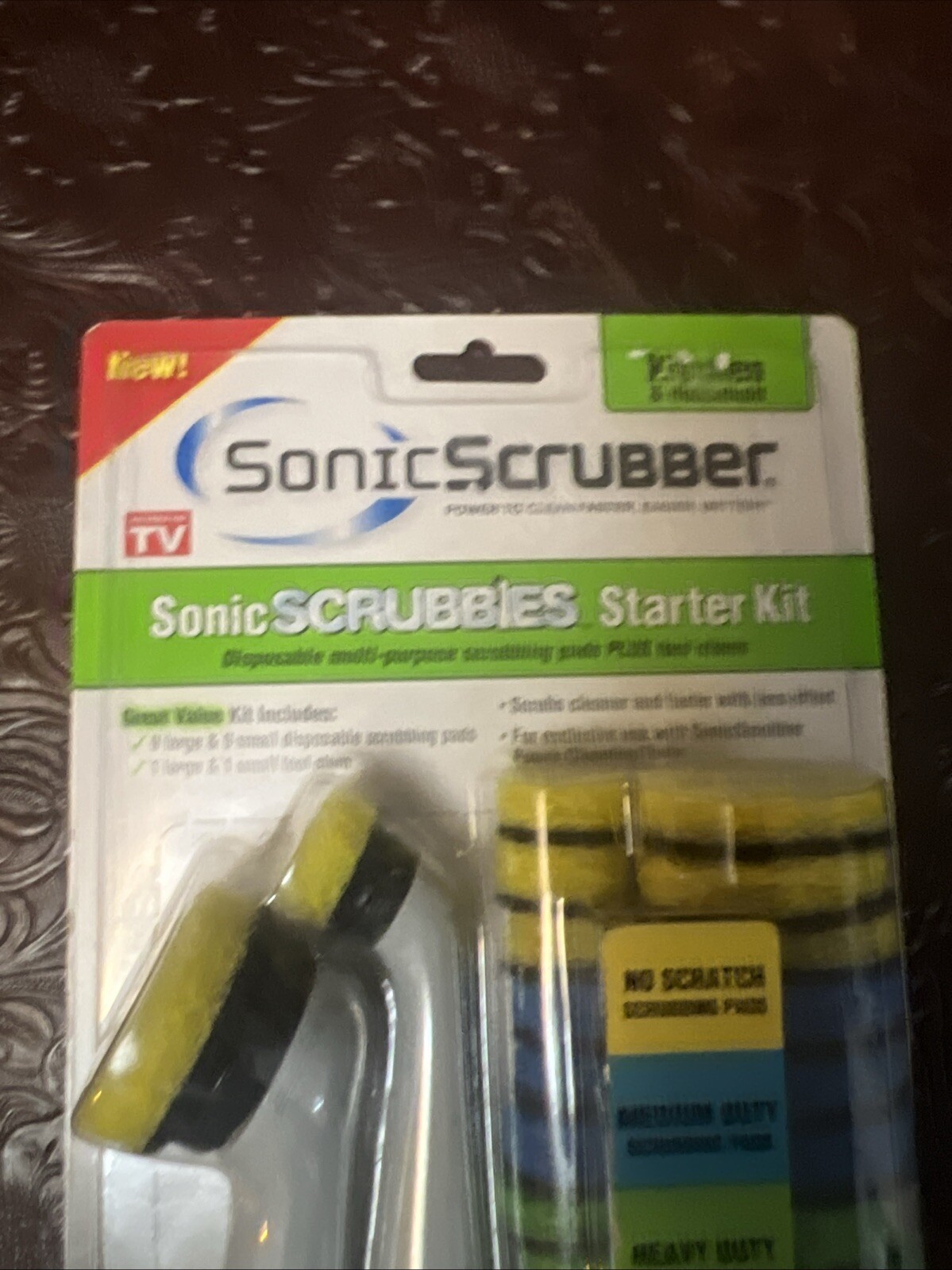 Sonic Scrubber Brushes Scrubbies Refills Starter Kit Kitchen & Household NEW