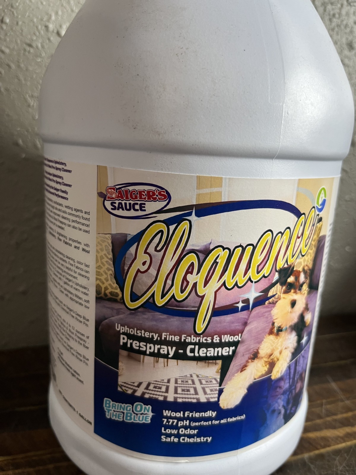 Saiger’s Sauce Eloquence Upholstery Fine Fabrics Wool Prespray Cleaner 1 Gal