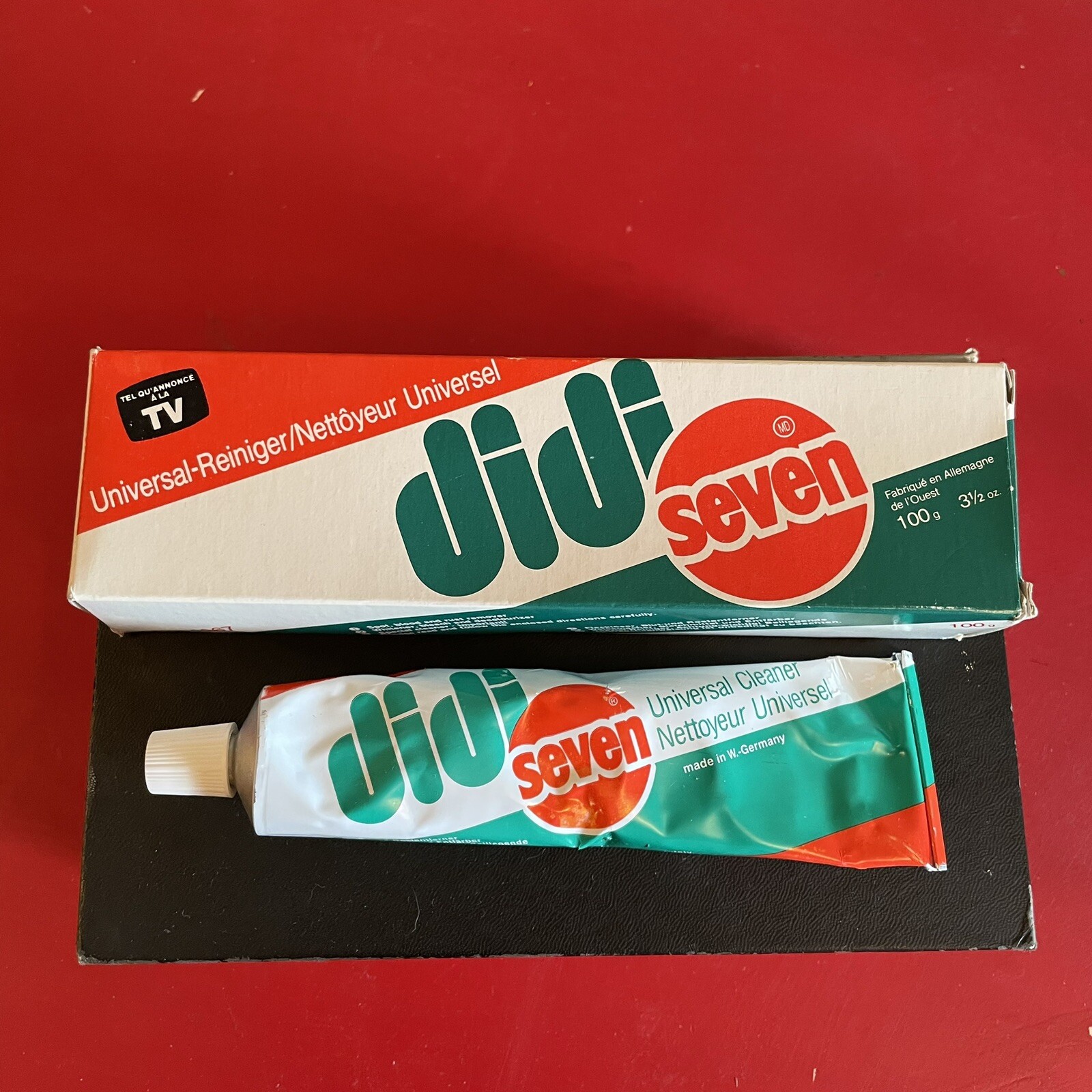 Vintage DiDi Seven Universal Cleaner 3 1/2 oz. Made in Canada Open Box 90% Full