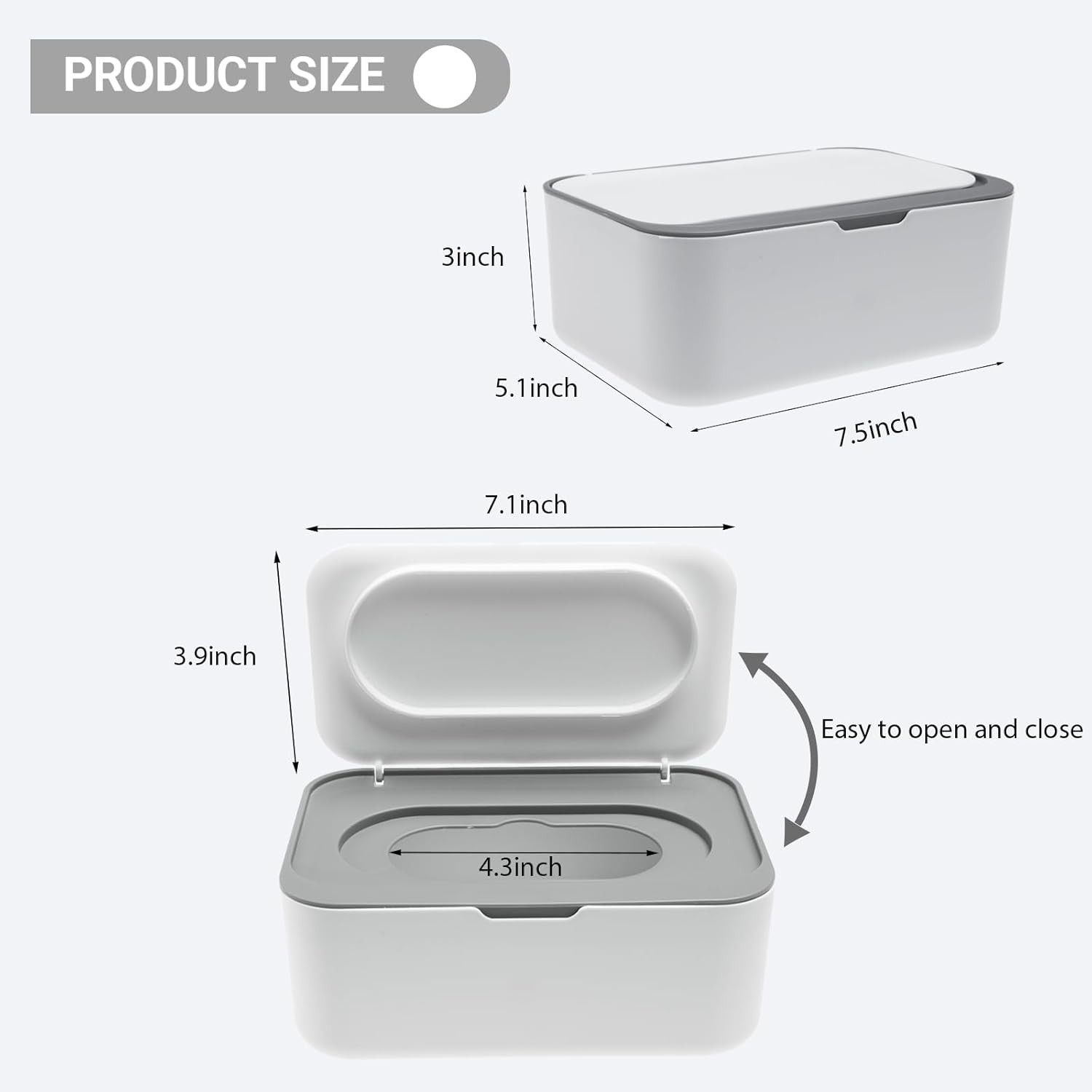 Flushable Wipes Dispenser Compatible W/ Cottonelle Wipe Holder Bathroom W/