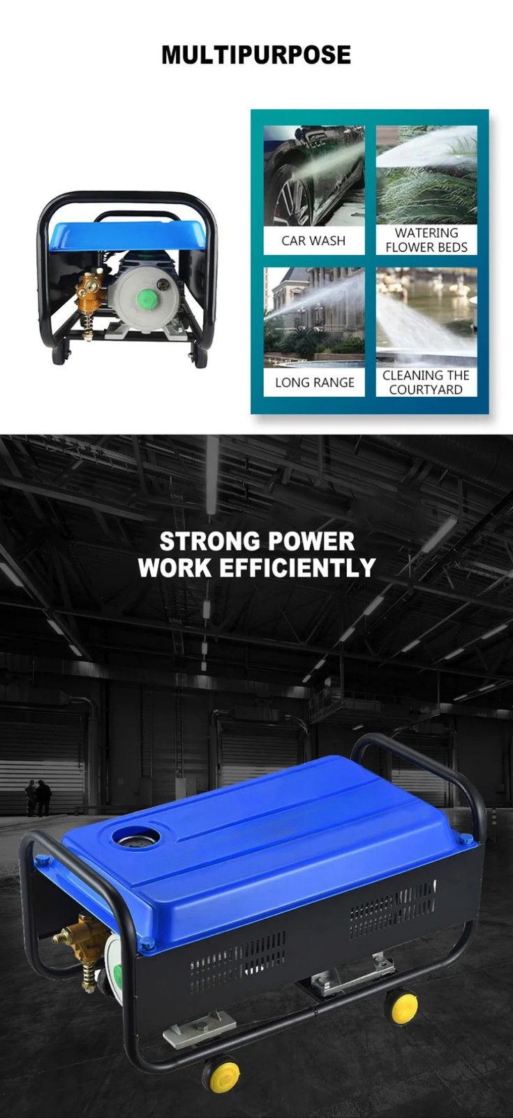Direct Supply High Pressure Washer Car Wash. Multi-function Washing Machine
