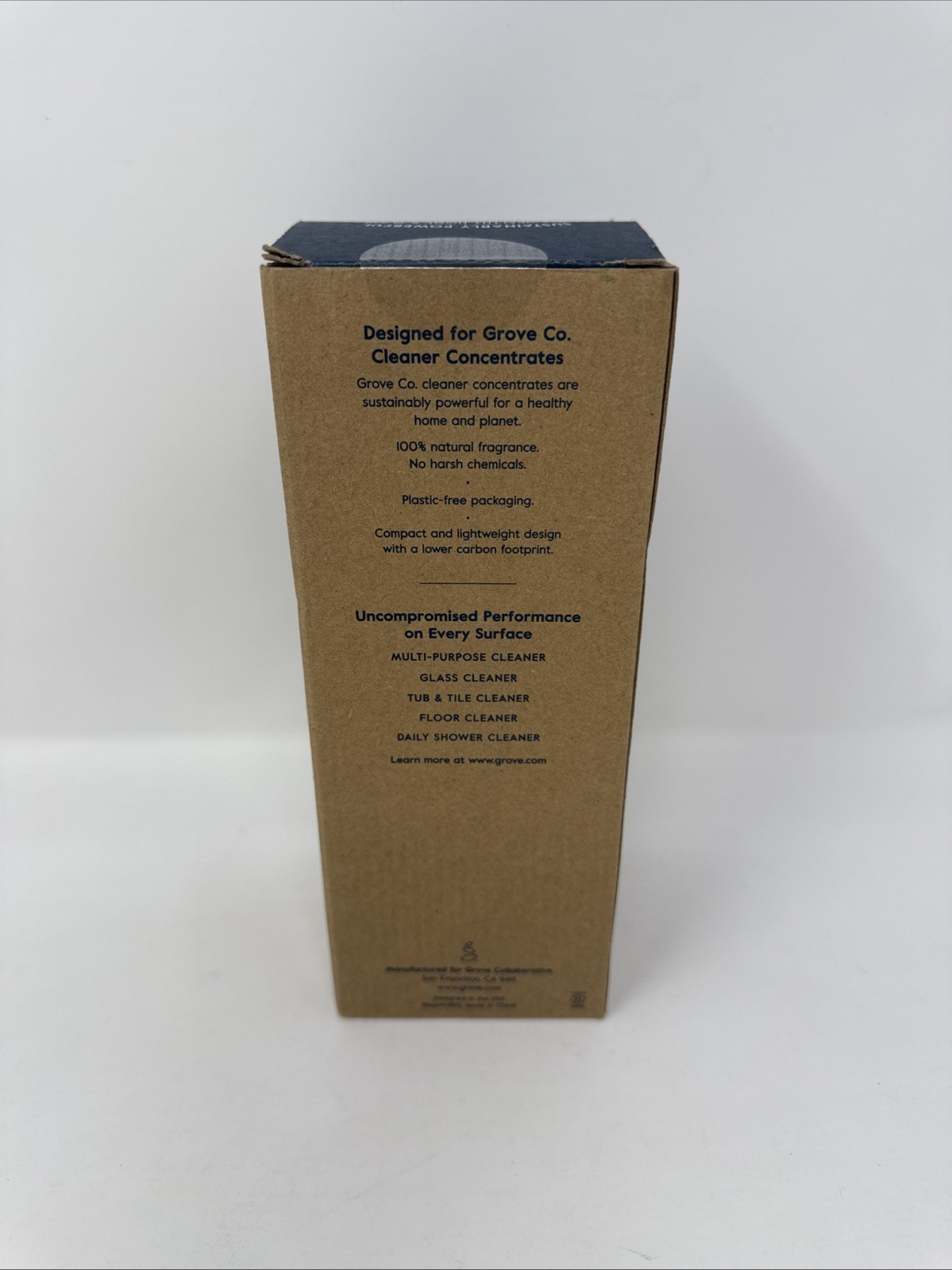 Grove Co 16oz Glass Spray Bottle Brilliant White Silicone Sleeve w/Spray Nozzle
