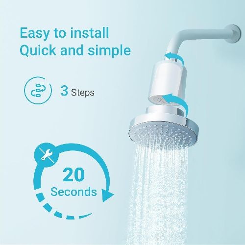 RV Inline Water Filter with Hose Protector, NSF Certified, Reduces Chlorine, Bad