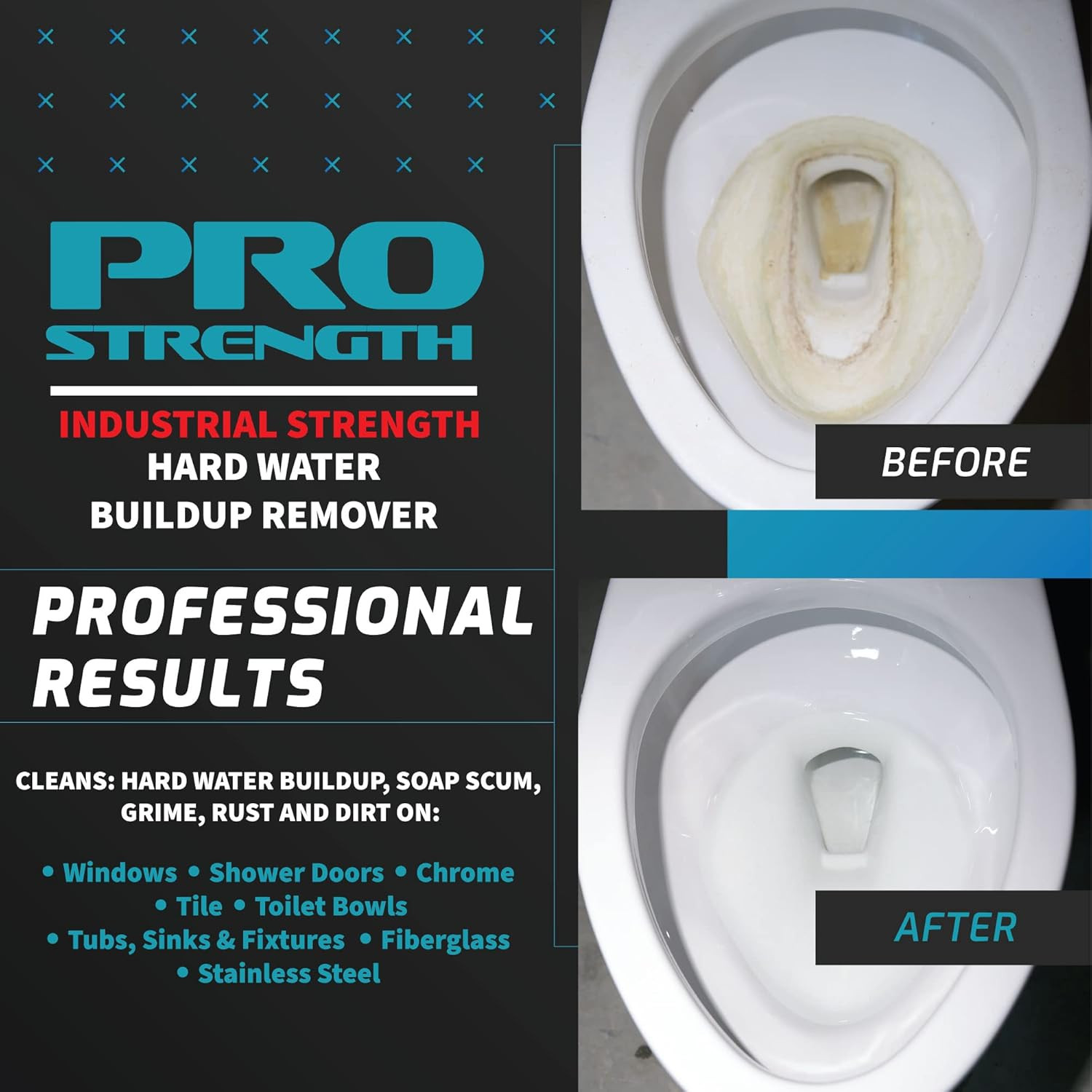 Pro-Strength Hard Water Stain Remover, Industrial Strength Hard Water, Mineral,