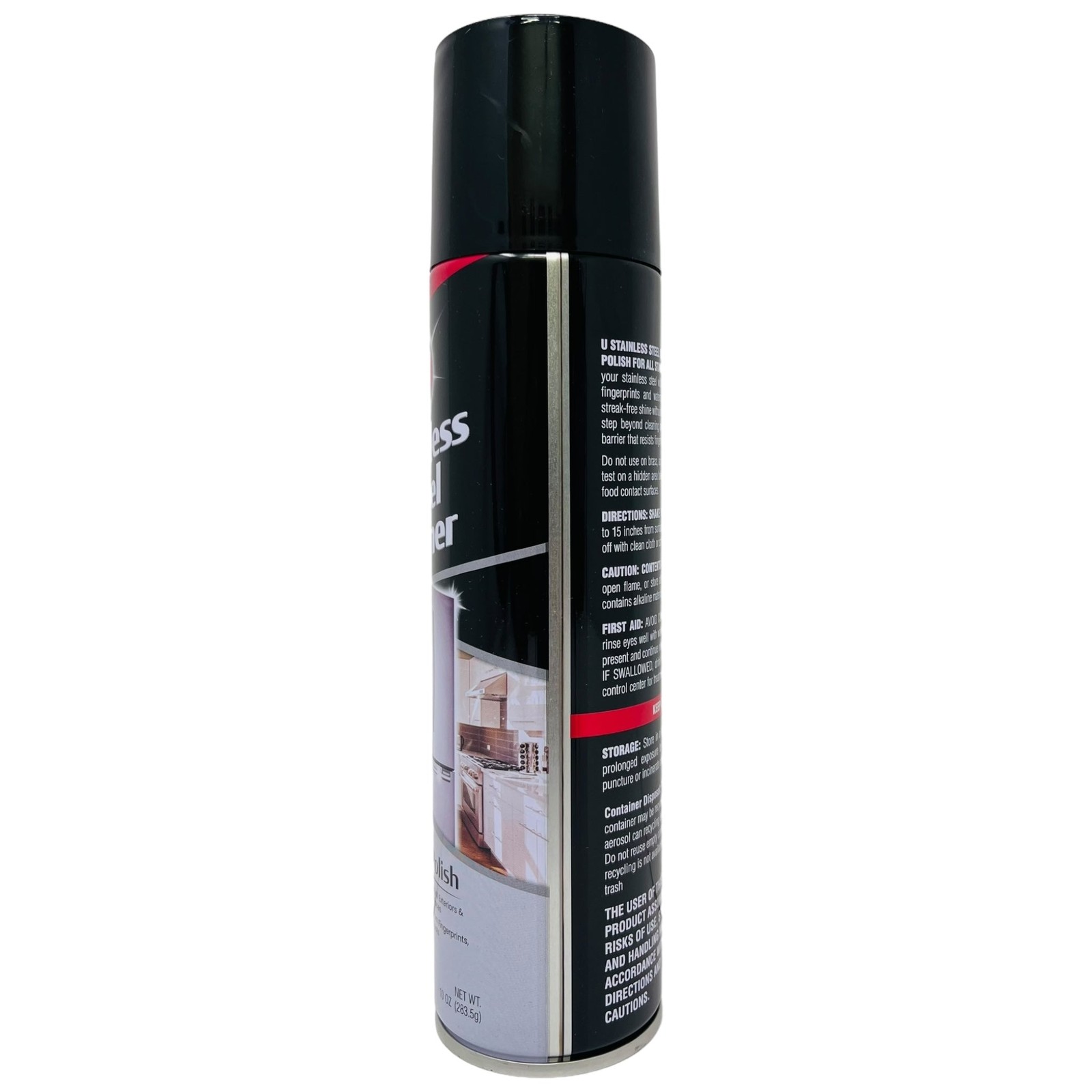 Stainless Steel Cleaner & Polish – Streak Free Shine!, 10oz. (Pack of 2)