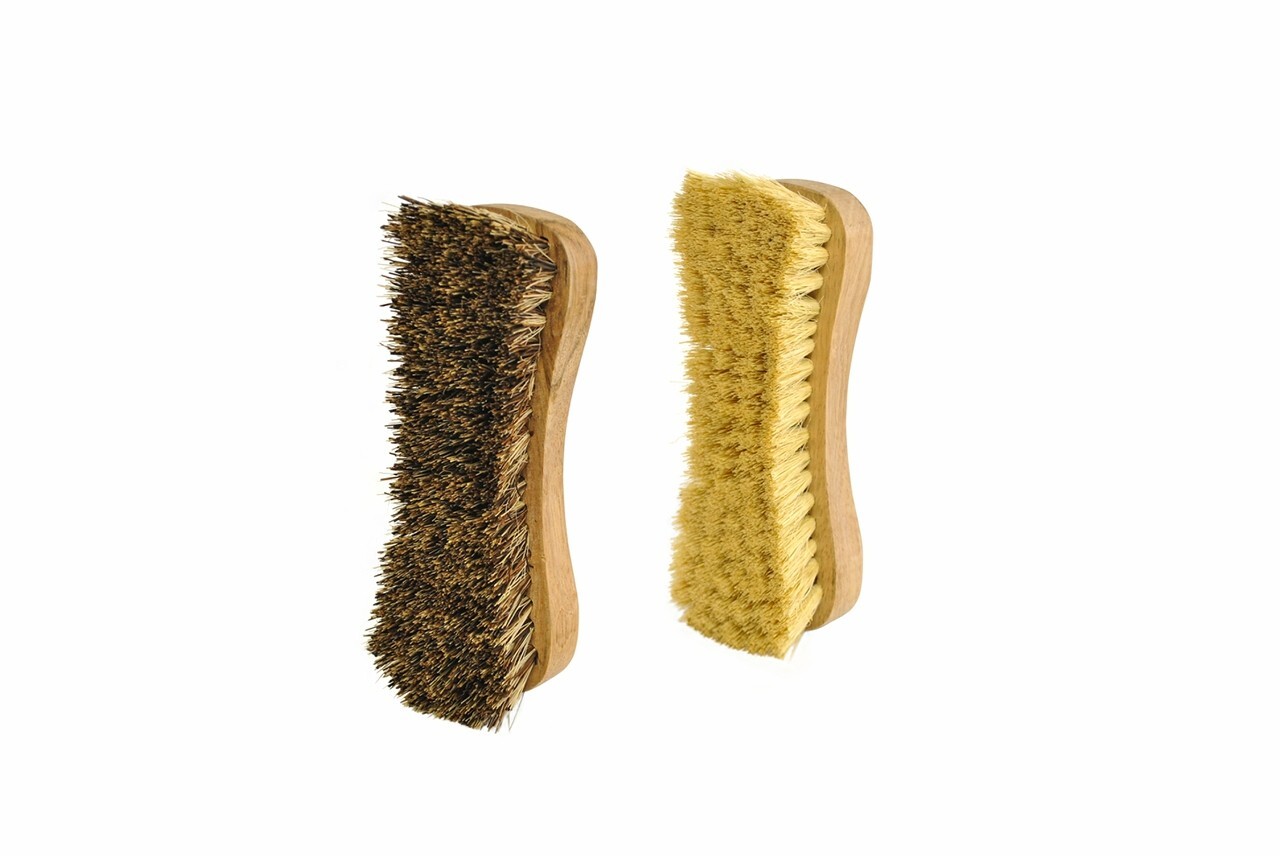 Naturolic All-Natural Wooden Scrub Brush Set | Palmyra & Tampico Bristle Brushes