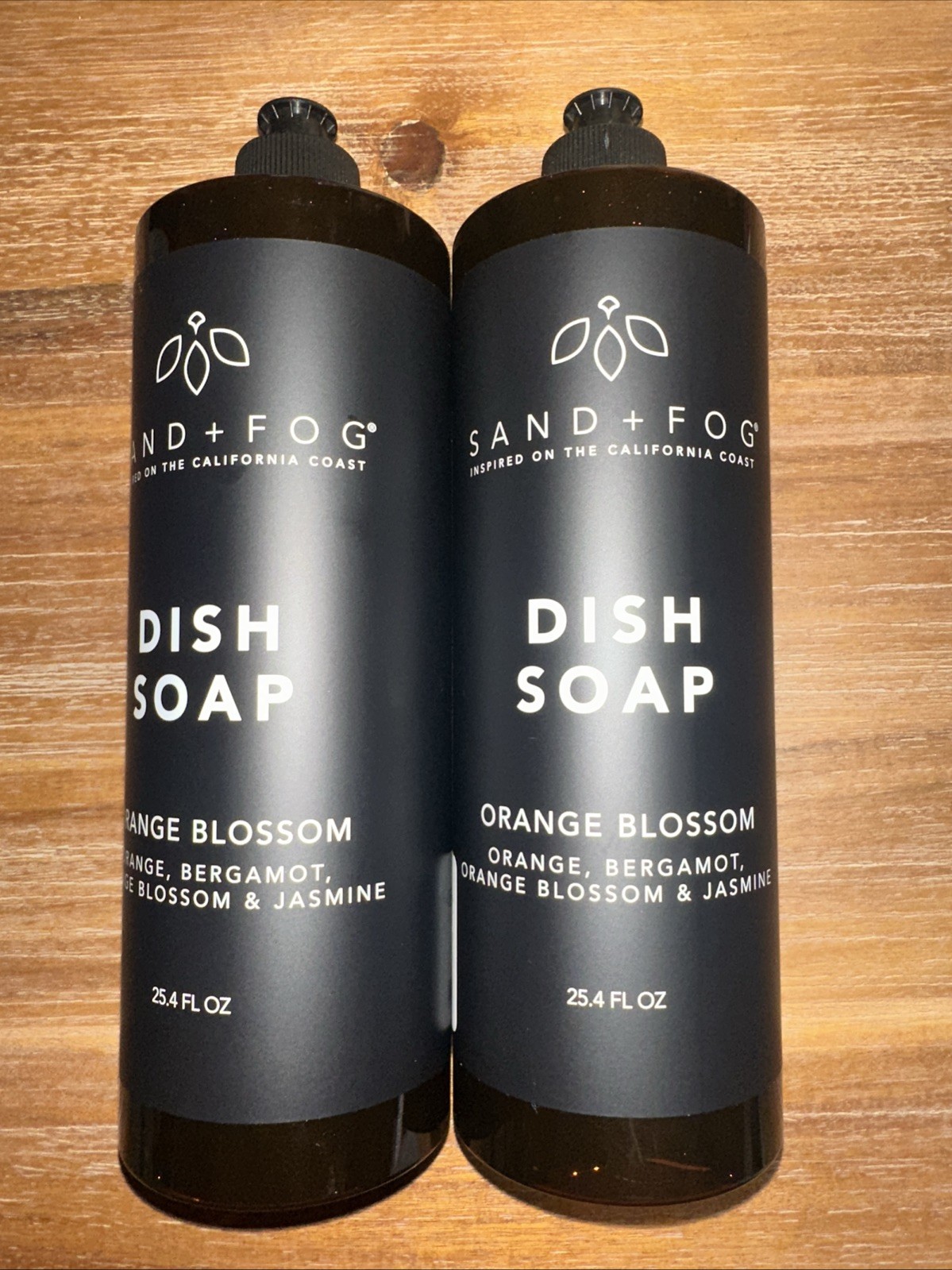 Sand + Fog Dish Soap Orange Blossom 25.4 fl Oz. Pump Bottle Lot Of 2 New