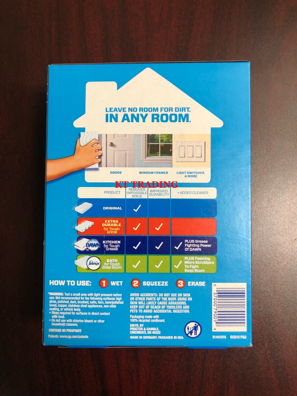 (6-Pack) Mr Clean ORIGINAL Magic Eraser HOUSE Cleaning Pads ~Walls Rooms & More