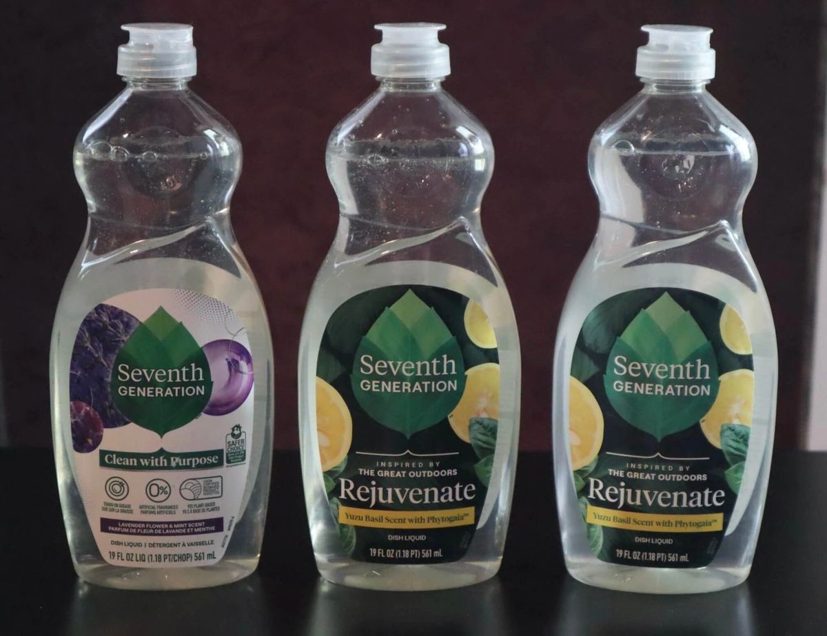 3 Count Seventh Generation Dish Soap 15oz Lavender Mint & Yuzu Basil