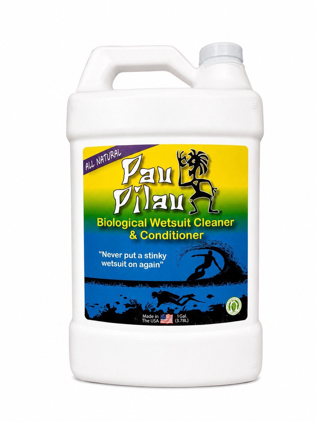 Pau Pilau Wet Suit Cleaner, 1-Gallon – 901103 , White