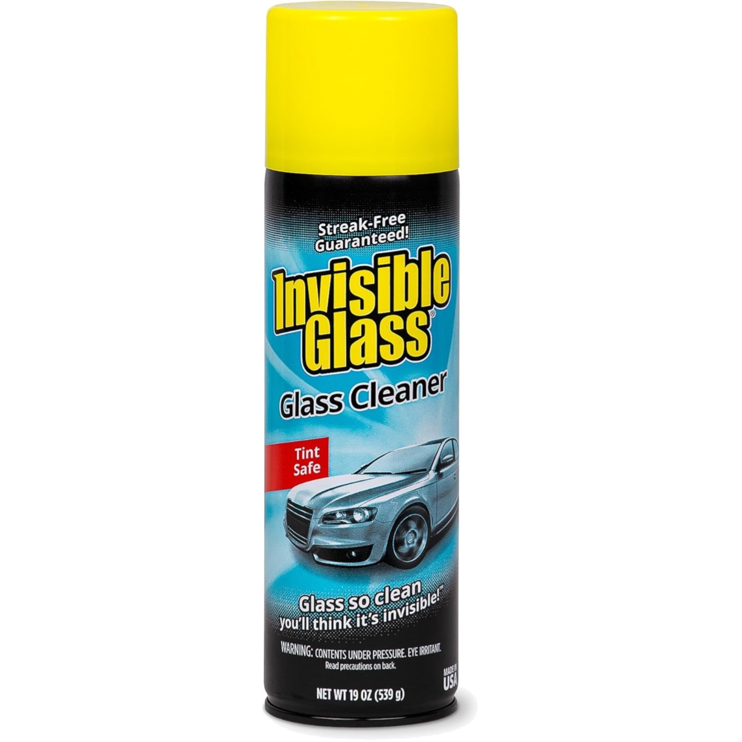 Aerosol Glass Cleaner Spray 19 oz Streak-Free Ammonia-Free Tinted Safe Vehicle