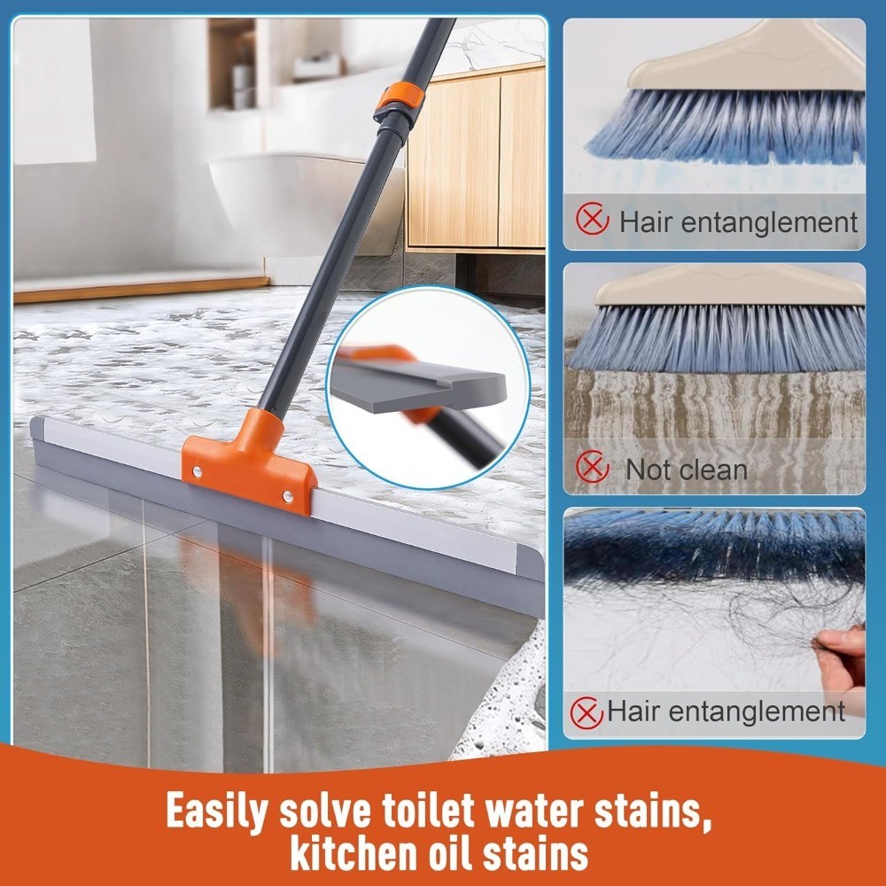 Rubber Floor Squeegee for Concrete Floor, Tile Floor, Metal Aluminium Heavy