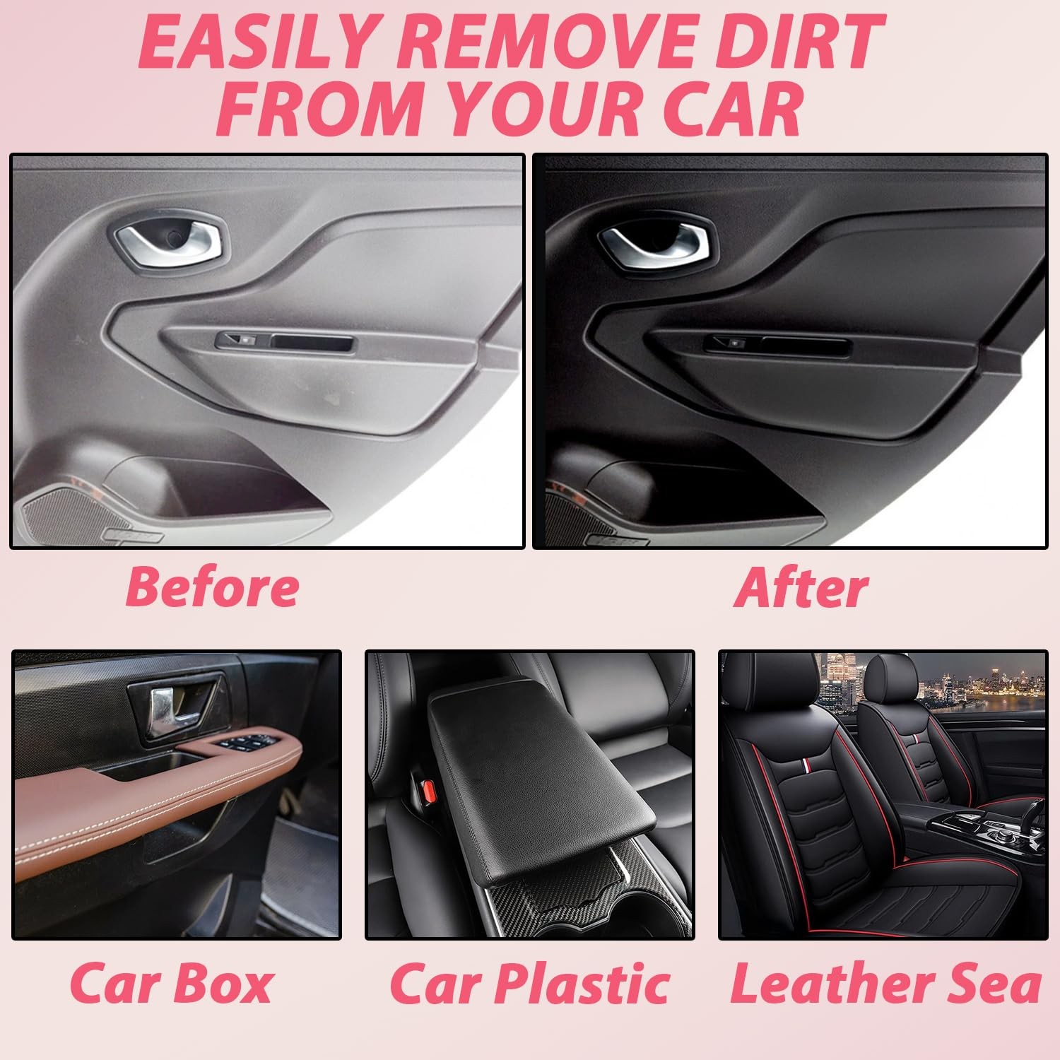 2PCS Polishing Cleaner Car Interior, 2026 Upgrade Car Interior Cleaner Spray,…