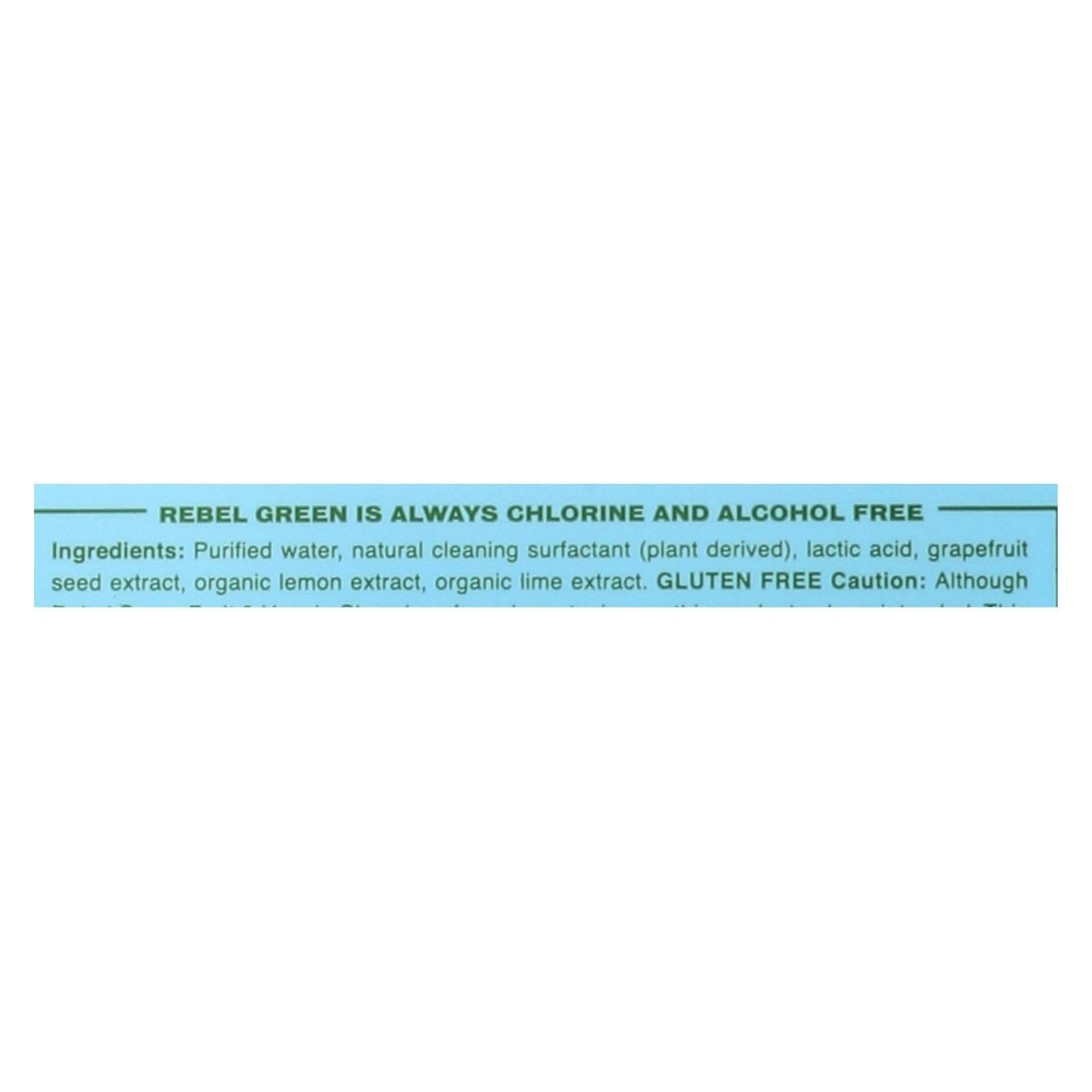 Rebel Green Cleaning Wipes – Fruit and Veggie 17 fl. oz (Pack of 12)