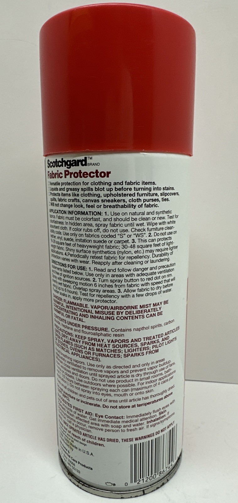 Scotchgard Fabric Upholstery Protector 10oz Original Old Formula 1992 NOS 90%