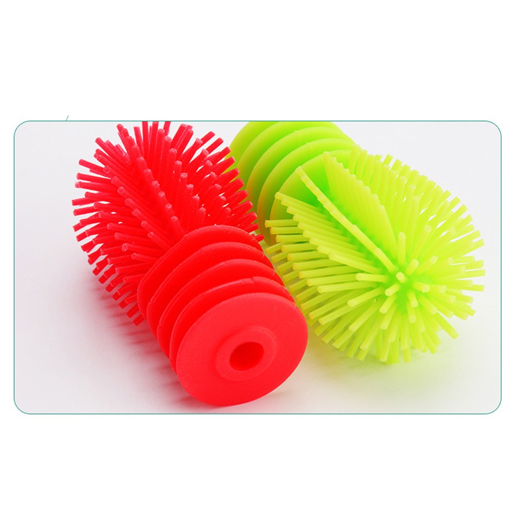Cleaning Brushes Food Grade Silicone Cylindrical Shape for Household 1Set