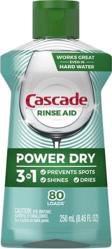 Cascade Platinum Dishwasher Rinse Aid 8.45 fl oz (Packaging May Vary) Pack of 2