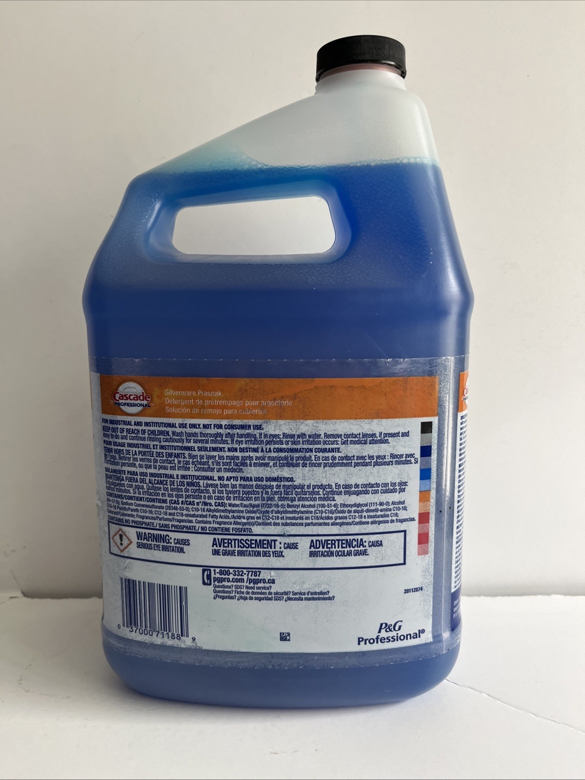 Cascade Professional Silverware Presoak 1 Gallon Liquid Concentrate Cleaner