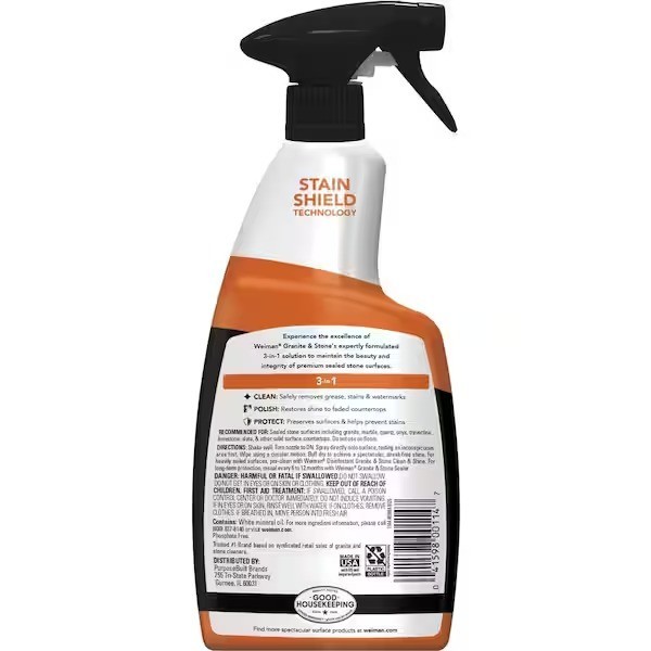 Weiman 24 oz. Granite and Stone 3-in-1 Clean Shine and Protect Countertop Polish
