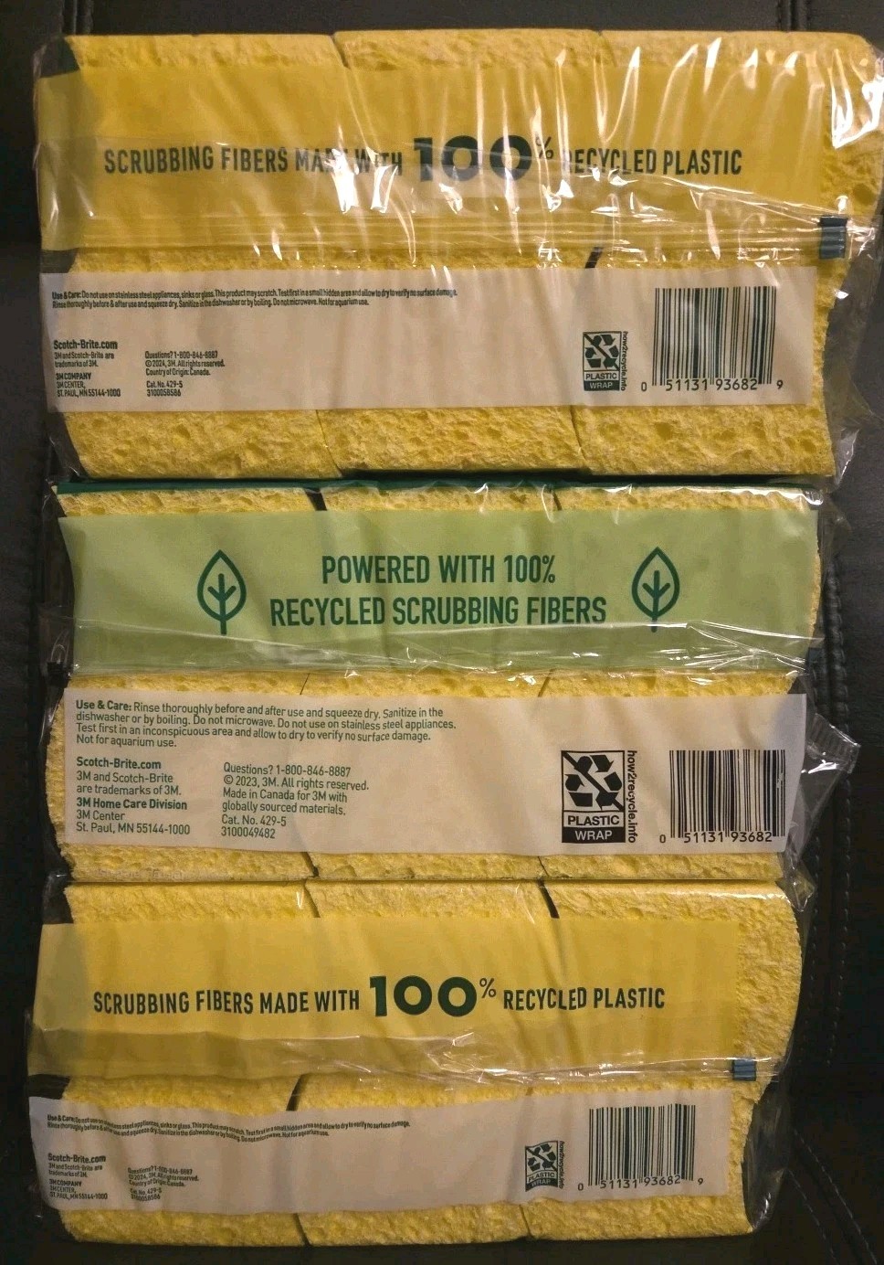 27ct Scotch-Brite Heavy Duty Scrub Sponges Cleaning Pads (3pk Of 9ct Each) NEW